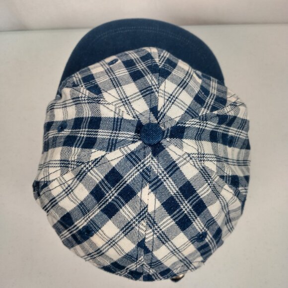 Fright Farm Cap Hat Plaid Strap Back Halloween Haunted House Smithfield PA Vtg - Picture 10 of 13